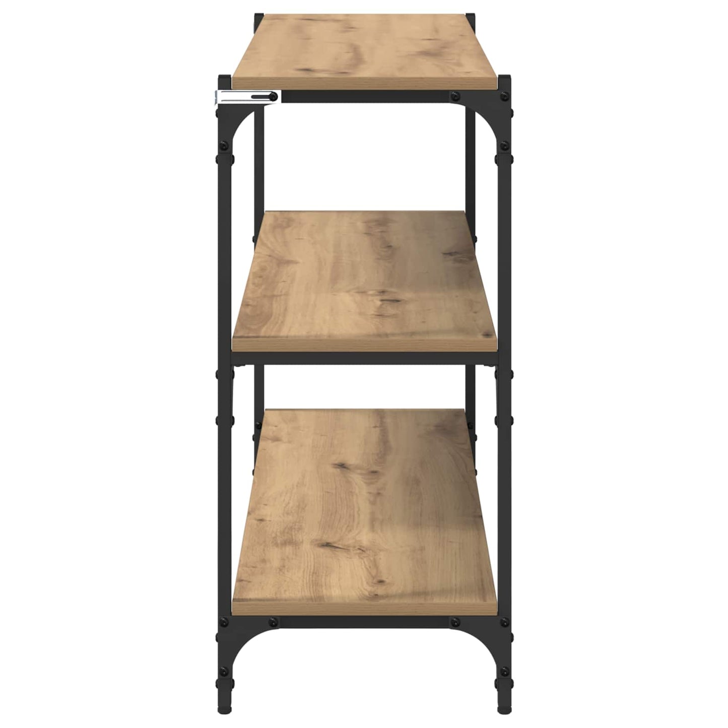 Boekenkast 3-laags 100 x 33 x 70,5 cm Gemonteerd hout en ijzer is nu te koop bij PeponiXL, paradijselijk wonen!