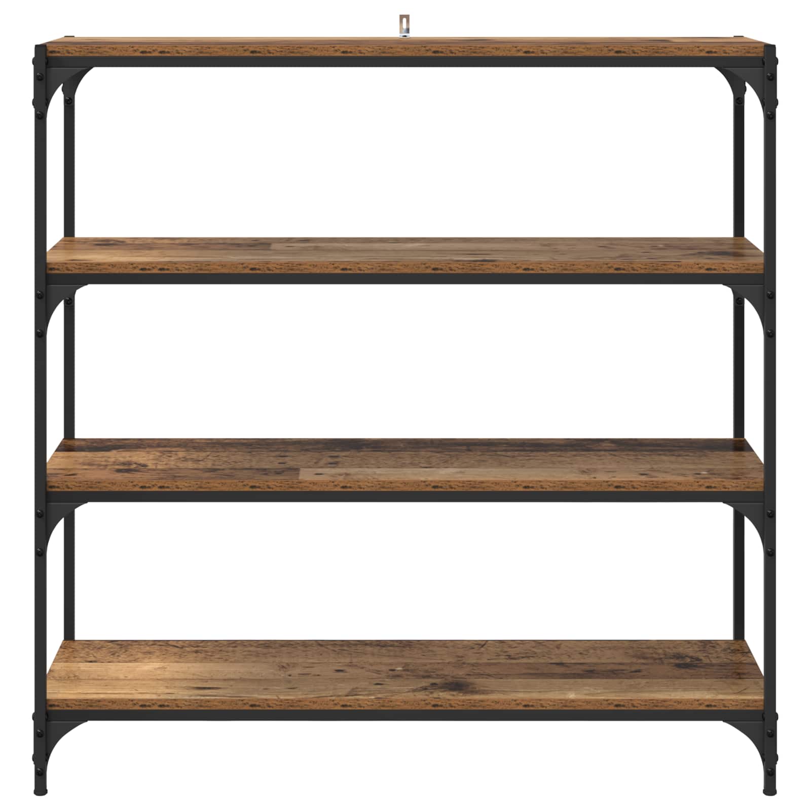 Boekenkast Oud Hout 100 x 33 x 100 cm Gemonteerd hout en ijzer is nu te koop bij PeponiXL, paradijselijk wonen!