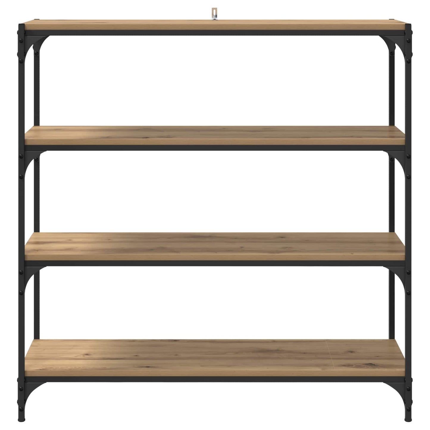 Boekenkast 3-laags 100 x 33 x 100 cm Gemonteerd hout en ijzer is nu te koop bij PeponiXL, paradijselijk wonen!