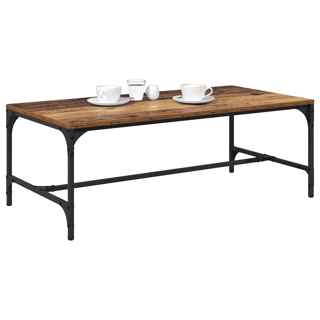 Salontafel Oud Hout 100 x 50 x 35 cm Bewerkt hout is nu te koop bij PeponiXL, paradijselijk wonen!