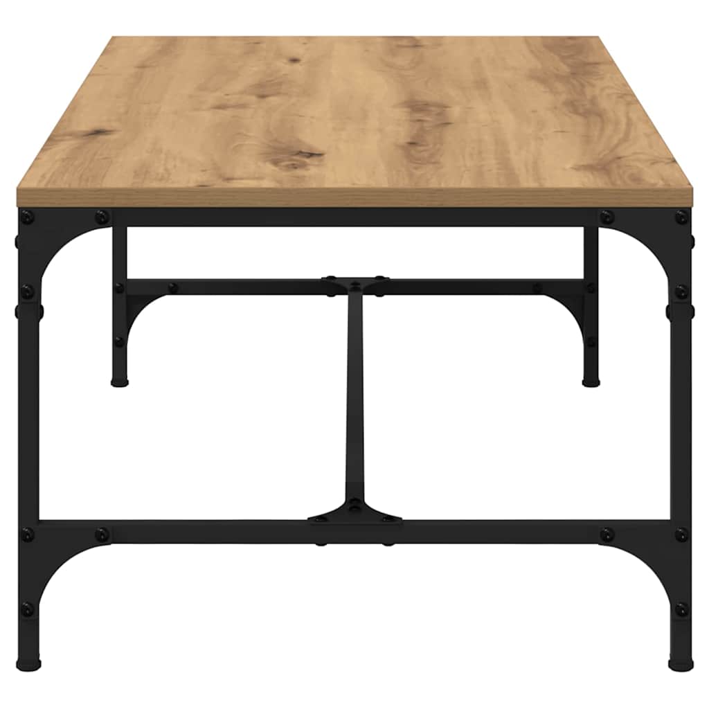 Salontafel Artisan Eiken 100 x 50 x 35 cm Bewerkt hout is nu te koop bij PeponiXL, paradijselijk wonen!