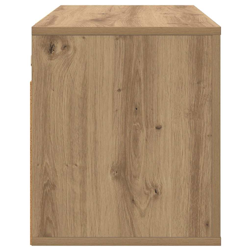 Wandgemonteerde TV-kast Wandgemonteerd artisanaal eikenkleurig is nu te koop bij PeponiXL, paradijselijk wonen!