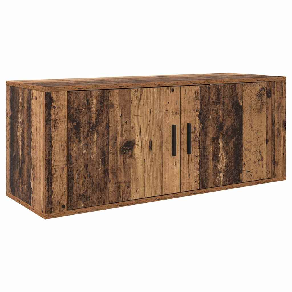 Wandgemonteerde TV-kast Oud Hout 100 x 34,5 x 40 cm is nu te koop bij PeponiXL, paradijselijk wonen!