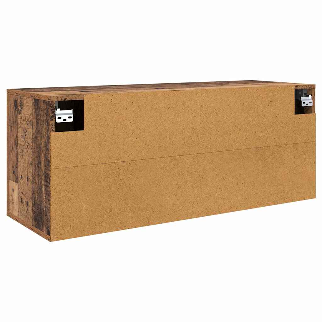 Wandgemonteerde TV-kast Oud Hout 100 x 34,5 x 40 cm is nu te koop bij PeponiXL, paradijselijk wonen!