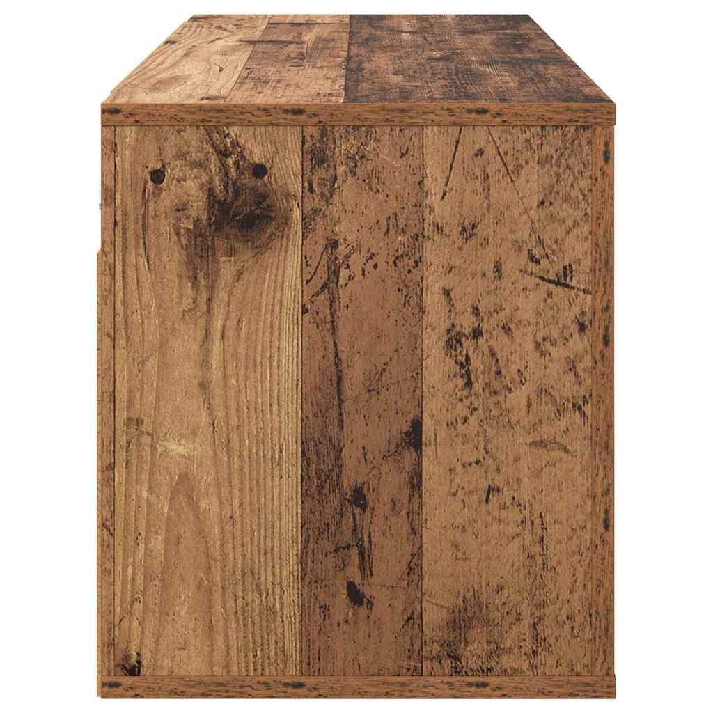 Wandgemonteerde TV-kast Oud Hout 100 x 34,5 x 40 cm is nu te koop bij PeponiXL, paradijselijk wonen!
