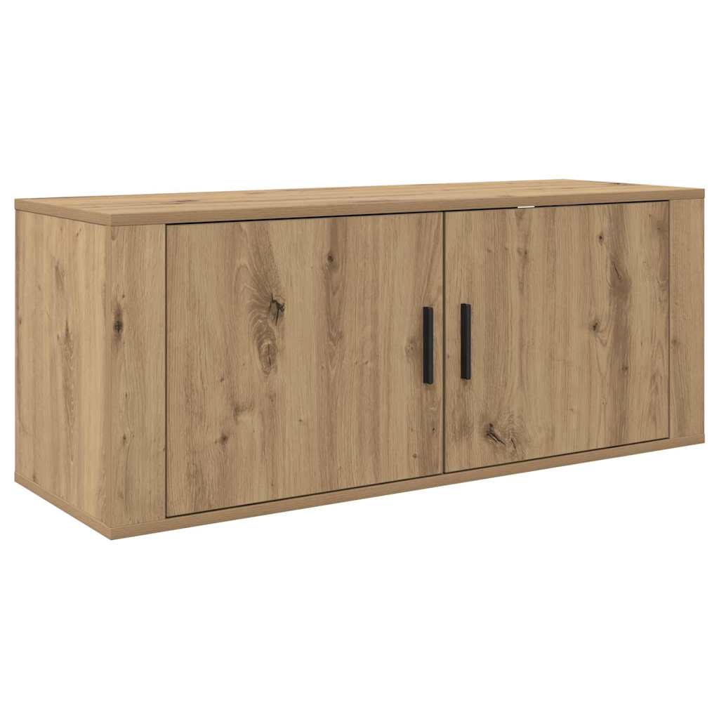 Wandgemonteerde TV-kast Artisan Eiken 100 x 34,5 x 40 cm is nu te koop bij PeponiXL, paradijselijk wonen!