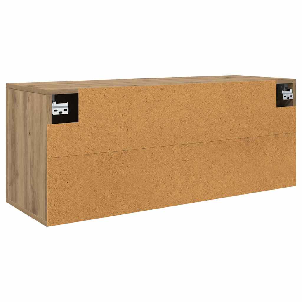 Wandgemonteerde TV-kast Artisan Eiken 100 x 34,5 x 40 cm is nu te koop bij PeponiXL, paradijselijk wonen!