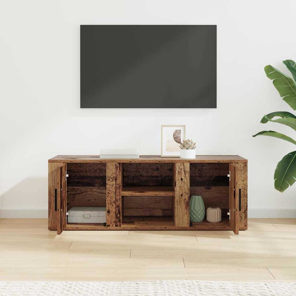TV-kast Oud Hout 100 x 31,5 x 35 cm Bewerkt hout is nu te koop bij PeponiXL, paradijselijk wonen!