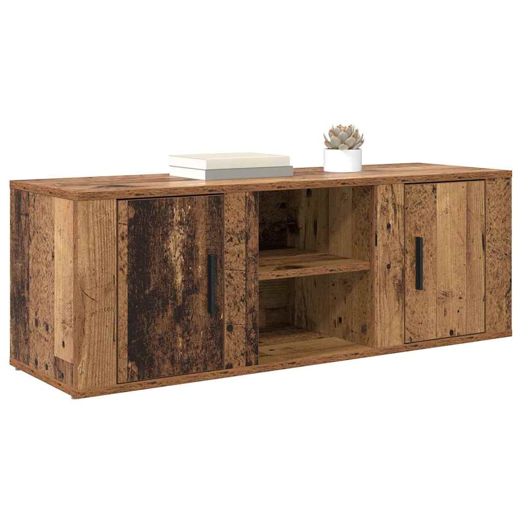 TV-kast Oud Hout 100 x 31,5 x 35 cm Bewerkt hout is nu te koop bij PeponiXL, paradijselijk wonen!