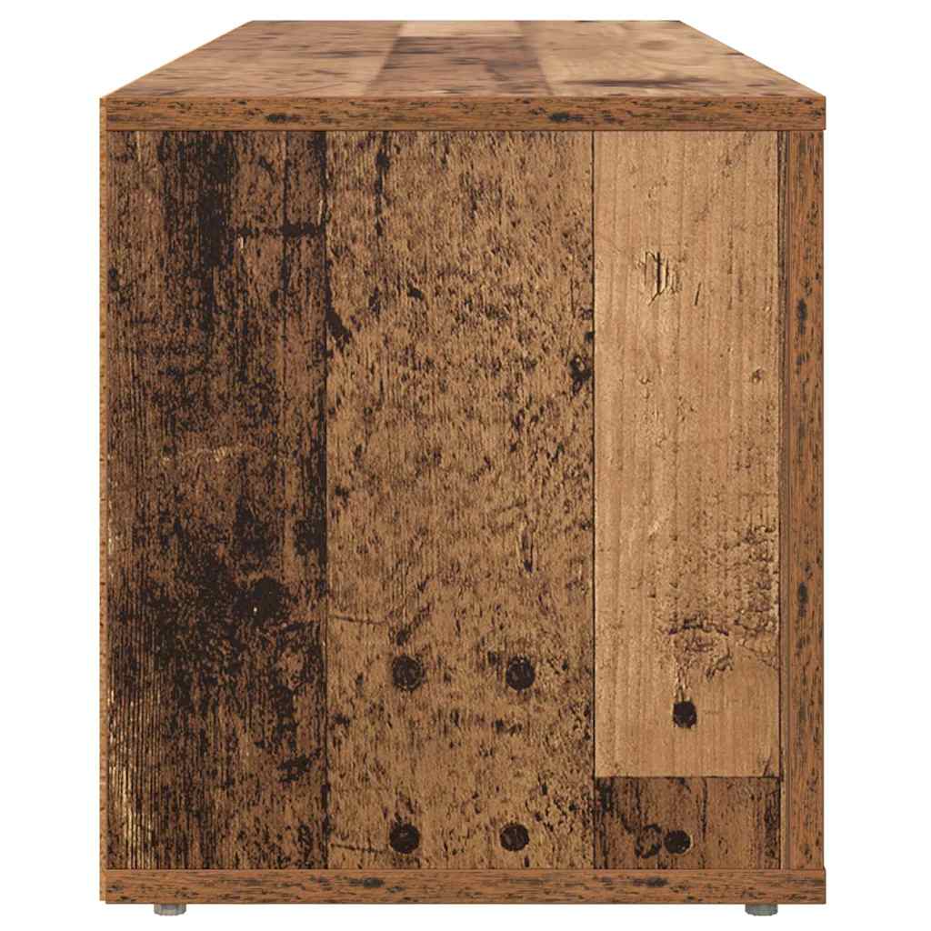 TV-kast Oud Hout 100 x 31,5 x 35 cm Bewerkt hout is nu te koop bij PeponiXL, paradijselijk wonen!