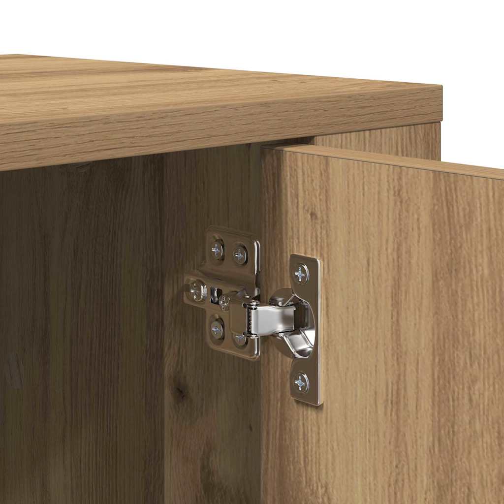 TV-kast Artisan Eiken 100 x 31,5 x 35 cm Bewerkt hout is nu te koop bij PeponiXL, paradijselijk wonen!