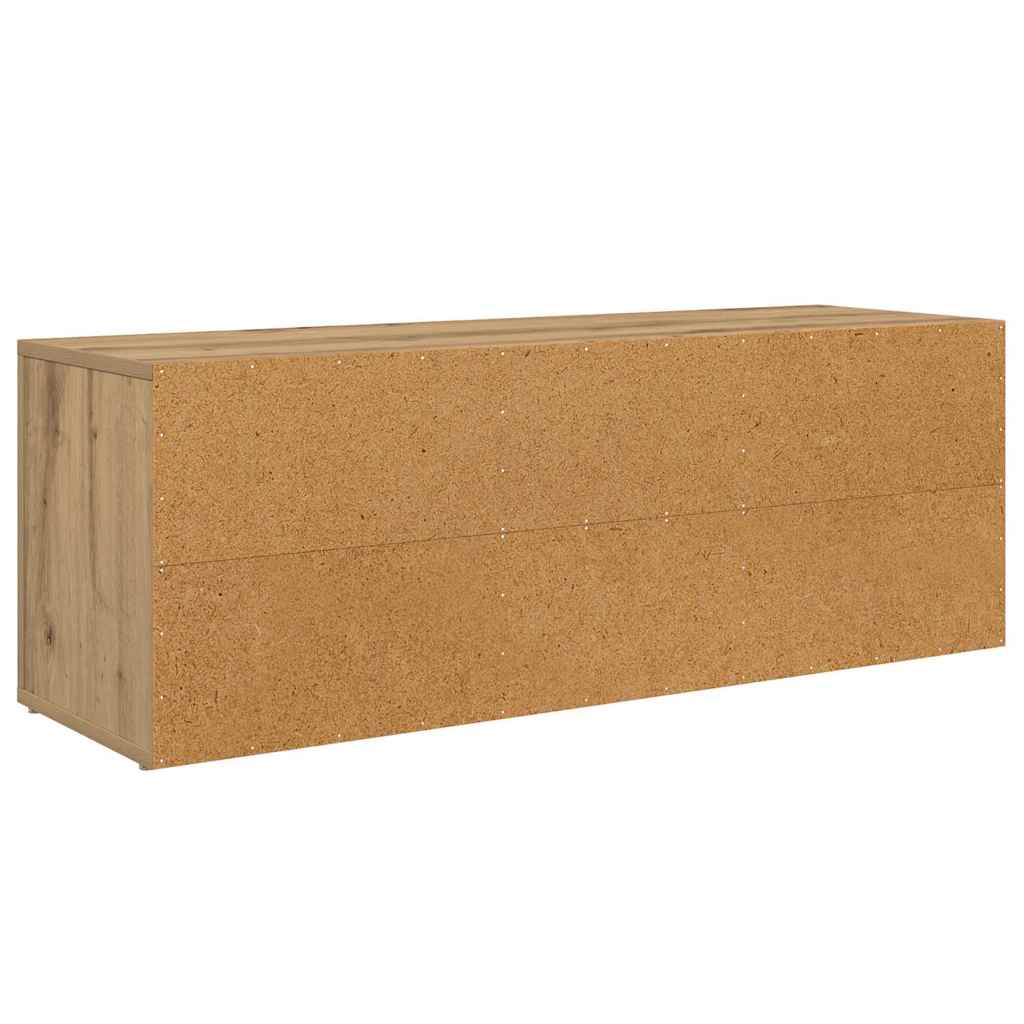 TV-kast Artisan Eiken 100 x 31,5 x 35 cm Bewerkt hout is nu te koop bij PeponiXL, paradijselijk wonen!