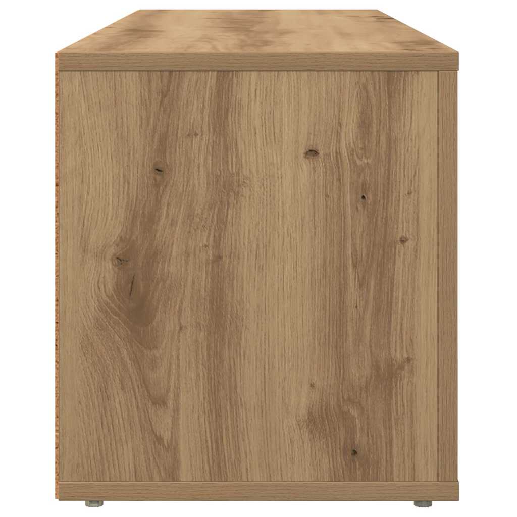 TV-kast Artisan Eiken 100 x 31,5 x 35 cm Bewerkt hout is nu te koop bij PeponiXL, paradijselijk wonen!