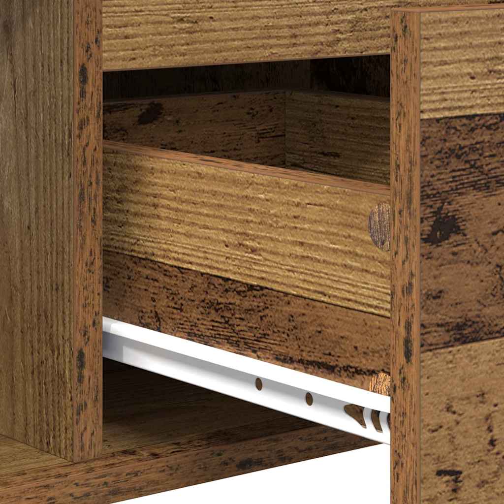 Salontafel met lade Oud Hout 90 x 50 x 26.5 cm Bewerkt hout is nu te koop bij PeponiXL, paradijselijk wonen!