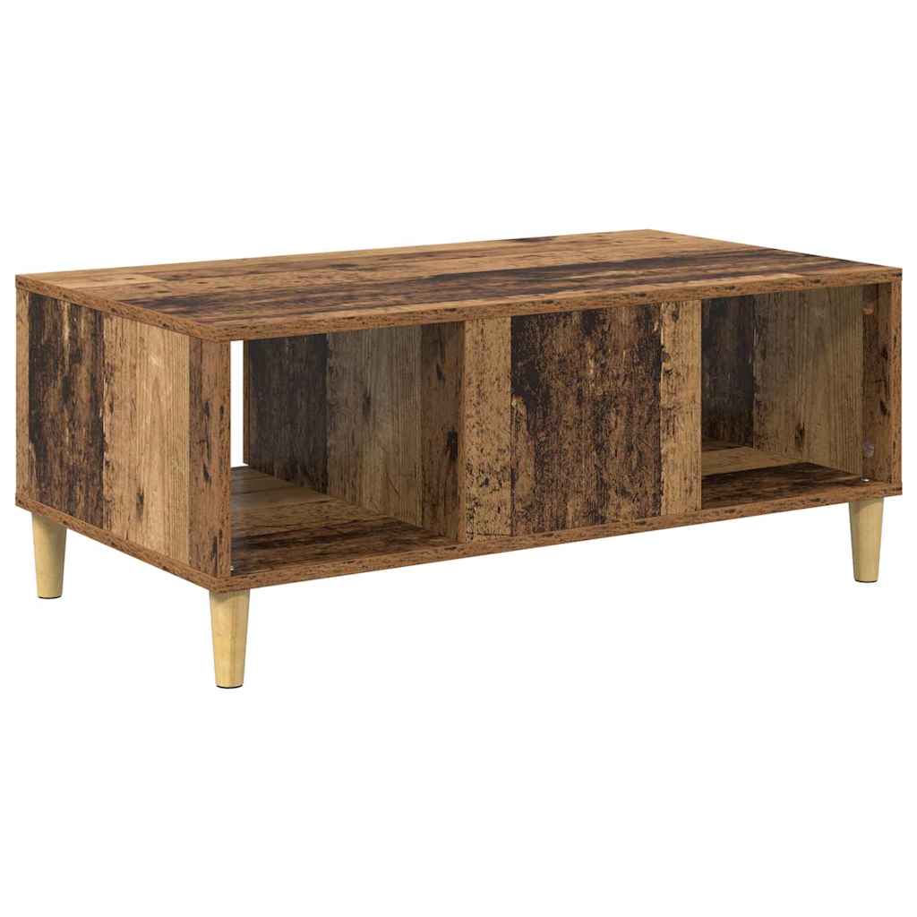 Salontafel met lade Oud Hout 90 x 50 x 26.5 cm Bewerkt hout is nu te koop bij PeponiXL, paradijselijk wonen!
