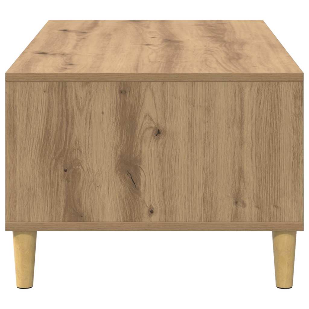 Salontafel Artisan Eiken 90 x 50 x 26.5 cm Bewerkt hout is nu te koop bij PeponiXL, paradijselijk wonen!