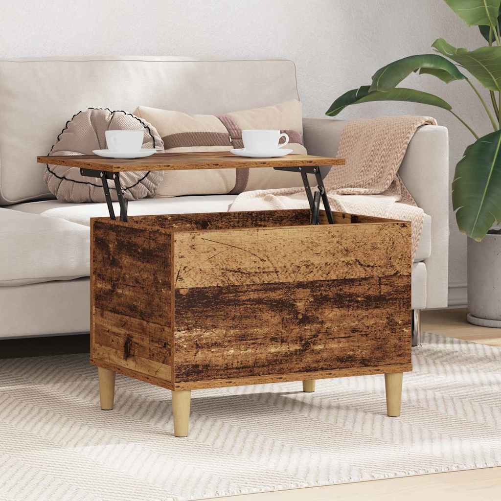 Nachtkastje Oudhout 60 x 44,5 x 45 cm Bewerkt hout is nu te koop bij PeponiXL, paradijselijk wonen!