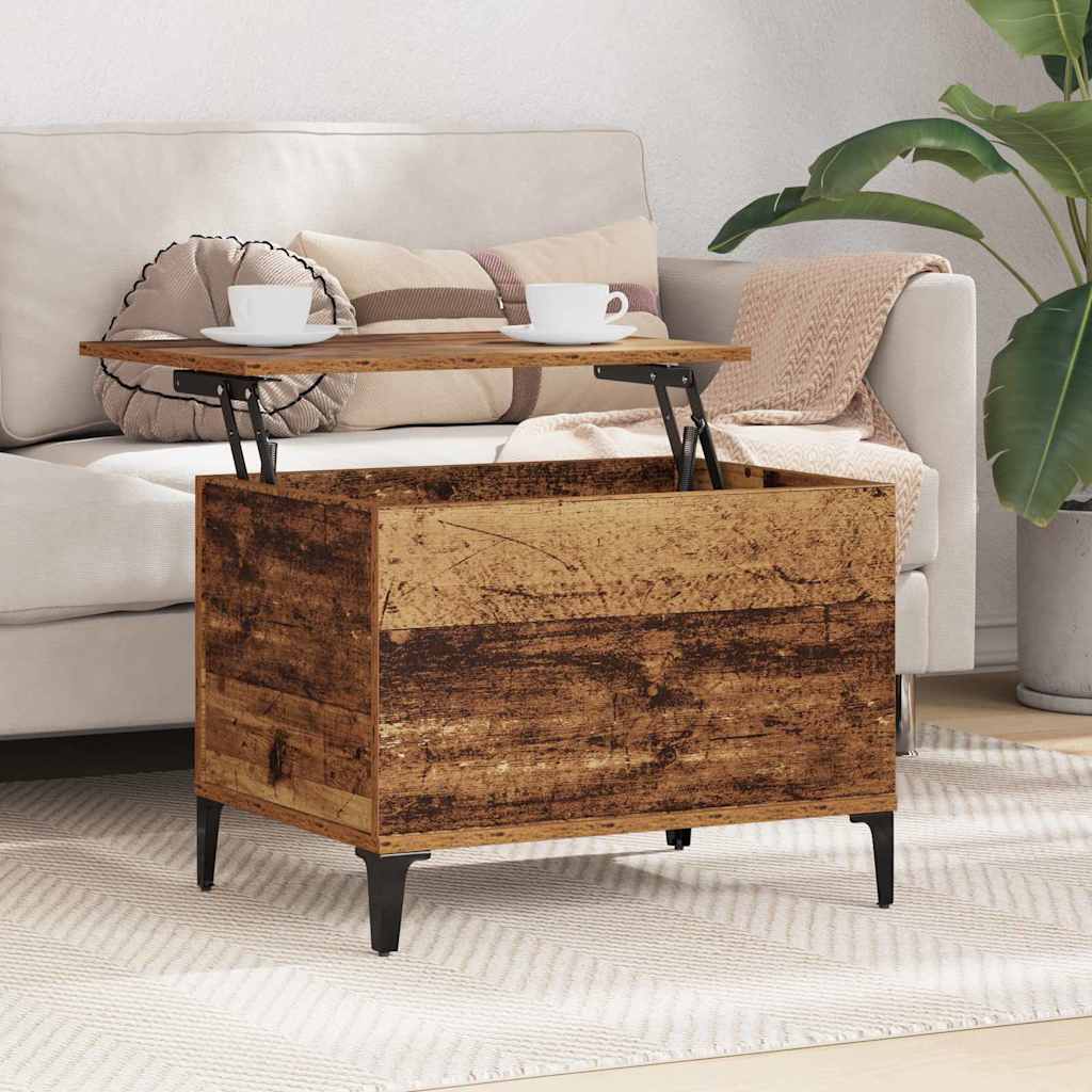 Salontafel Oud Hout 60 x 44,5 x 45 cm Bewerkt hout is nu te koop bij PeponiXL, paradijselijk wonen!