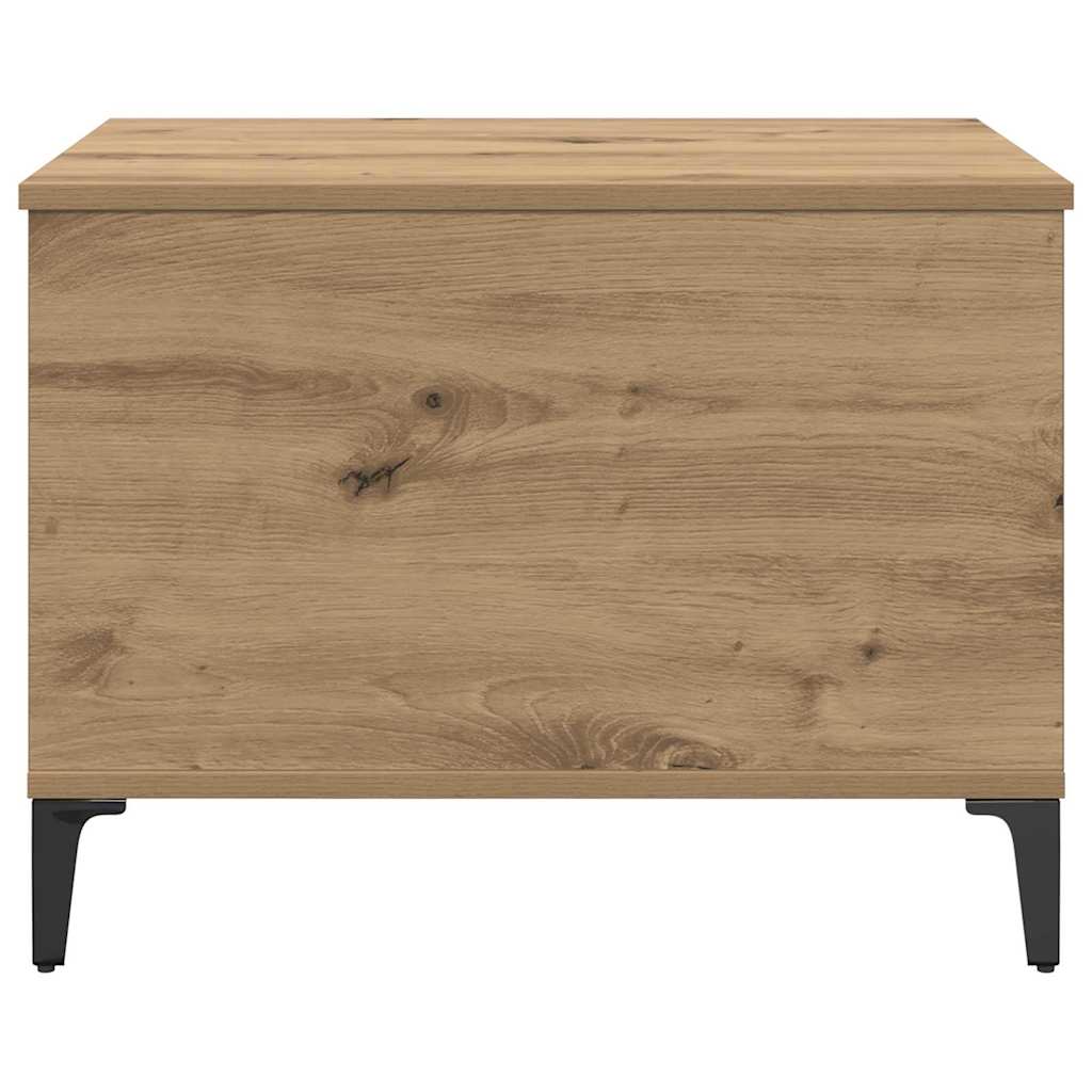 Salontafel Artisan Eiken 60 x 44,5 x 45 cm Bewerkt hout is nu te koop bij PeponiXL, paradijselijk wonen!