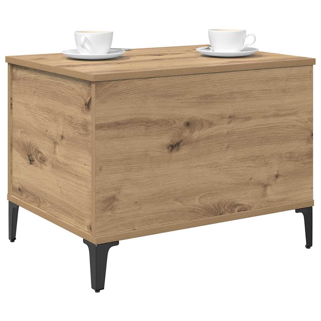 Salontafel Artisan Eiken 60 x 44,5 x 45 cm Bewerkt hout is nu te koop bij PeponiXL, paradijselijk wonen!