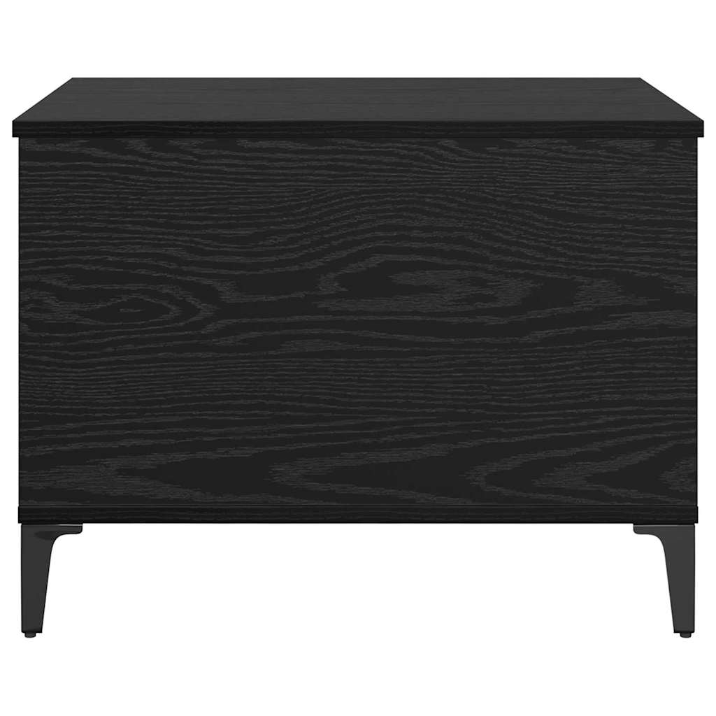 Salontafel Zwart Eiken 60 x 44,5 x 45 cm Bewerkt hout is nu te koop bij PeponiXL, paradijselijk wonen!