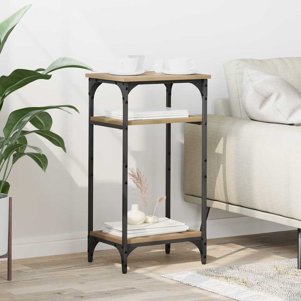 Bijzettafel Artisan Eiken 40 x 30 x 75 cm Bewerkt hout is nu te koop bij PeponiXL, paradijselijk wonen!