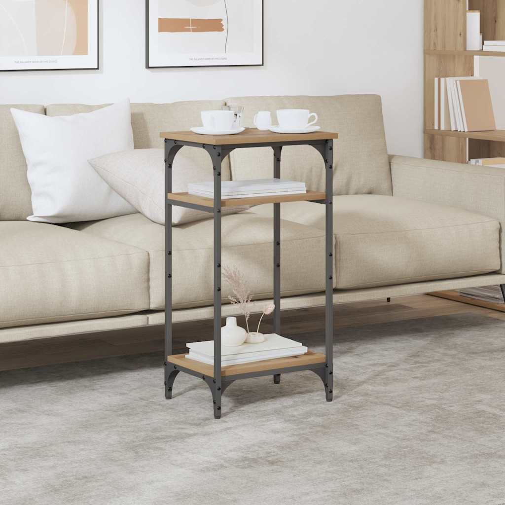 Bijzettafel Artisan Eiken 40 x 30 x 75 cm Bewerkt hout is nu te koop bij PeponiXL, paradijselijk wonen!