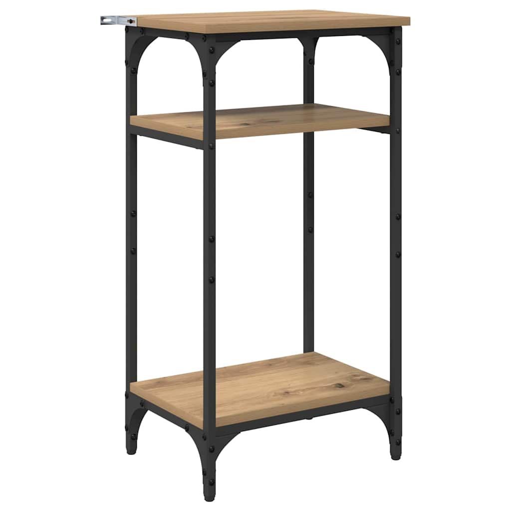 Bijzettafel Artisan Eiken 40 x 30 x 75 cm Bewerkt hout is nu te koop bij PeponiXL, paradijselijk wonen!