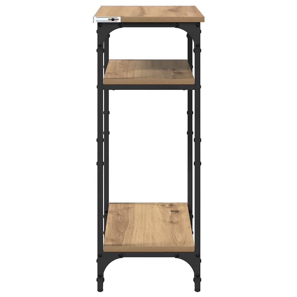 Bijzettafel Artisan Eiken 40 x 30 x 75 cm Bewerkt hout is nu te koop bij PeponiXL, paradijselijk wonen!