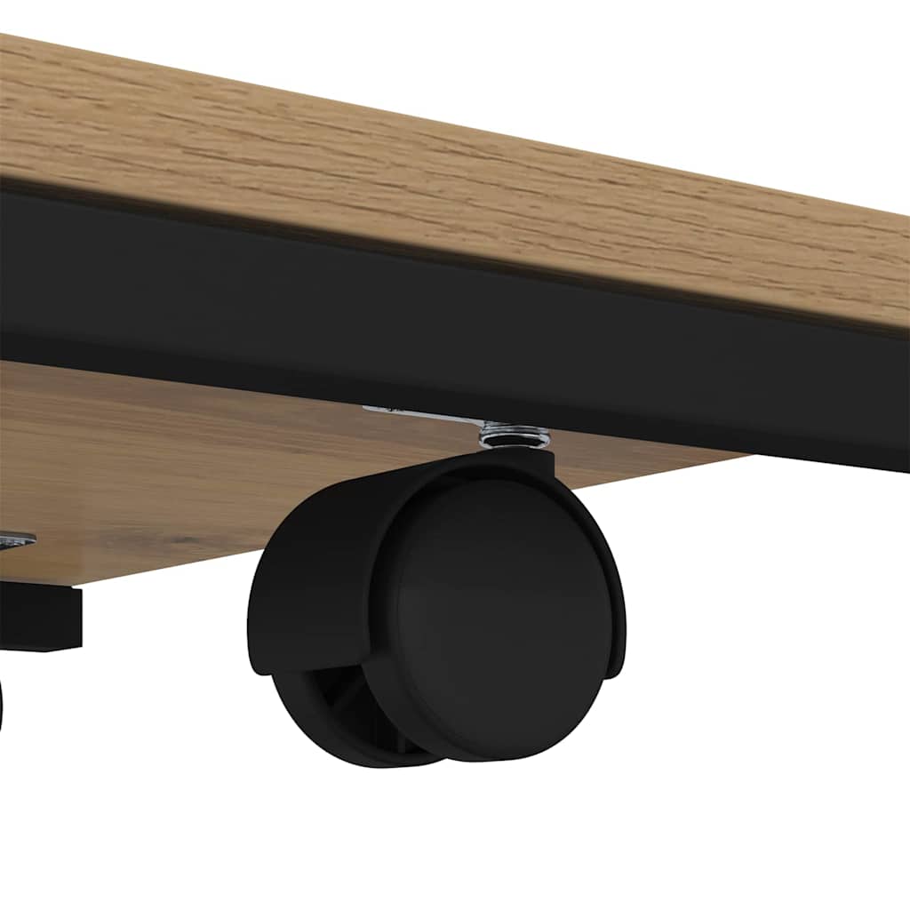 Bijzettafel Artisan Eiken 50 x 35 x 55.5 cm Bewerkt hout is nu te koop bij PeponiXL, paradijselijk wonen!