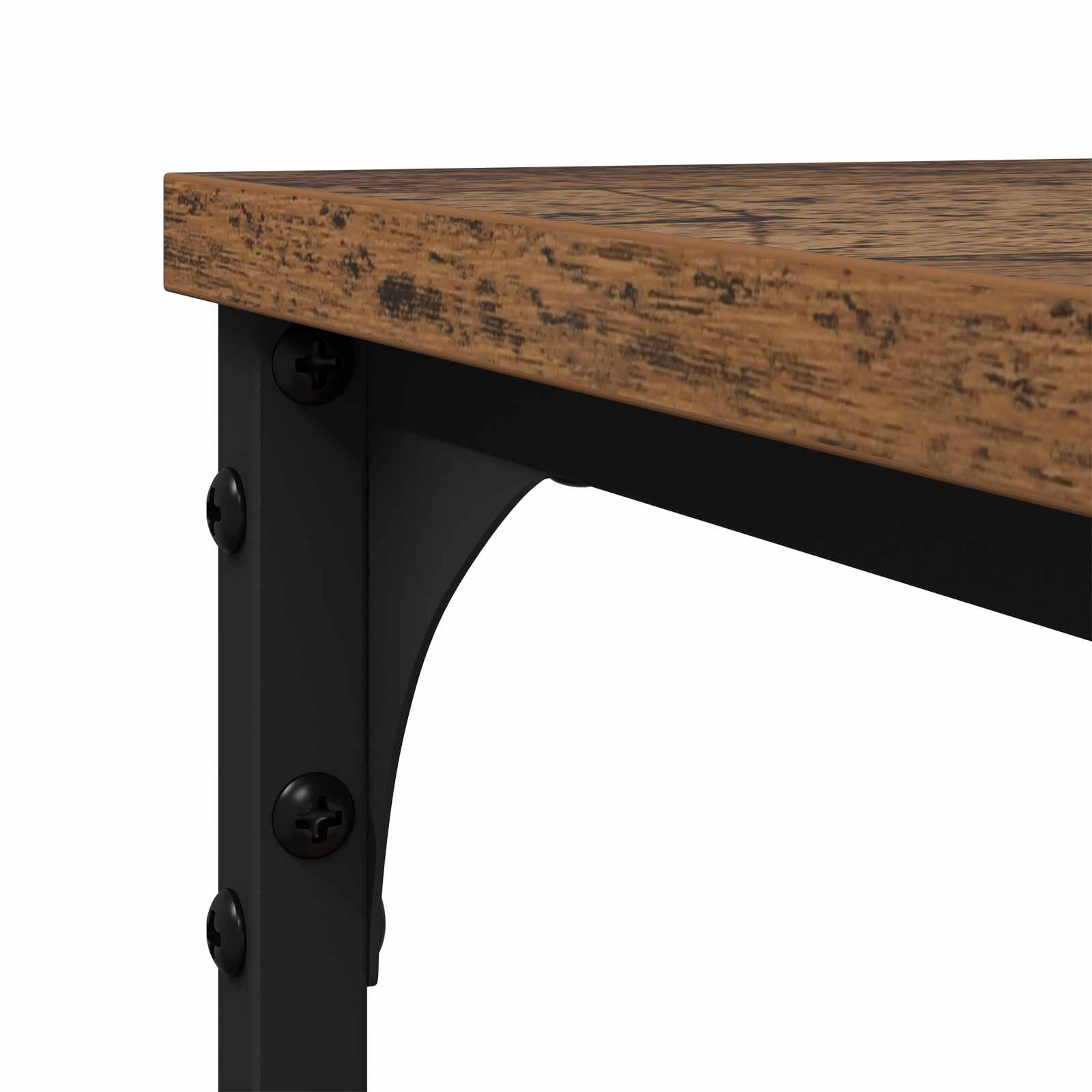 Bijzettafel met plank Oud hout 50 x 35 x 52 cm Bewerkt hout is nu te koop bij PeponiXL, paradijselijk wonen!