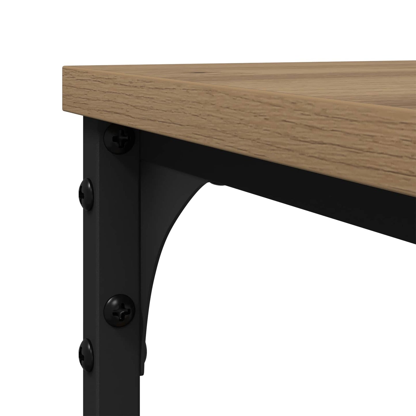 Bijzettafel Artisan Eiken 50 x 35 x 52 cm Bewerkt hout is nu te koop bij PeponiXL, paradijselijk wonen!