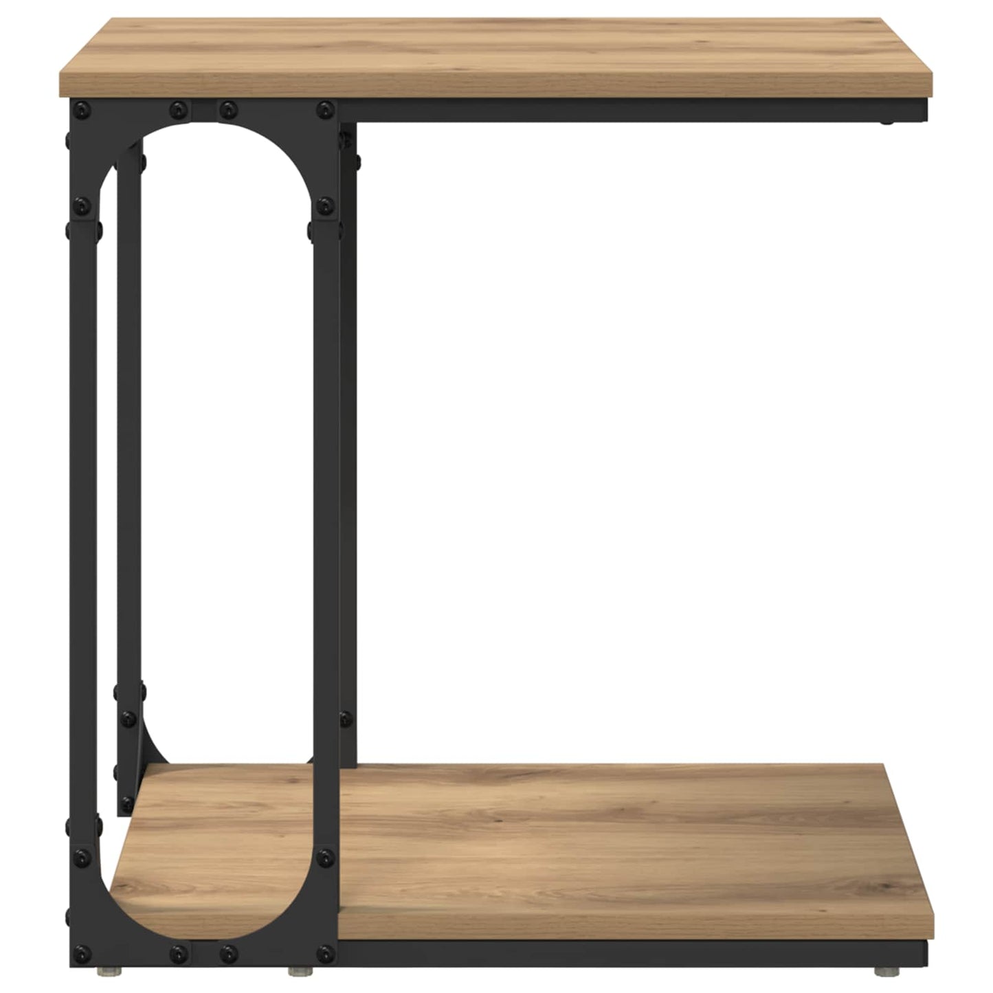 Bijzettafel Artisan Eiken 50 x 35 x 52 cm Bewerkt hout is nu te koop bij PeponiXL, paradijselijk wonen!