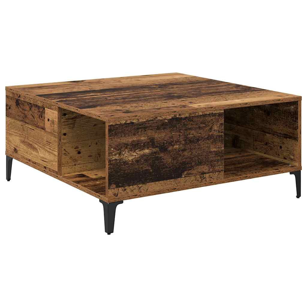 Salontafel Oud Hout 80 x 80 x 36,5 cm Bewerkt hout is nu te koop bij PeponiXL, paradijselijk wonen!
