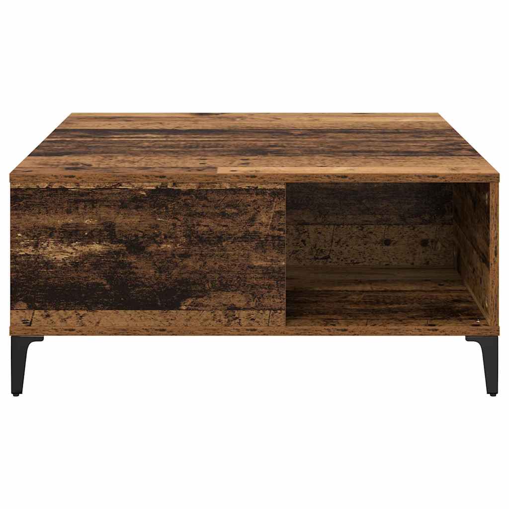 Salontafel Oud Hout 80 x 80 x 36,5 cm Bewerkt hout is nu te koop bij PeponiXL, paradijselijk wonen!