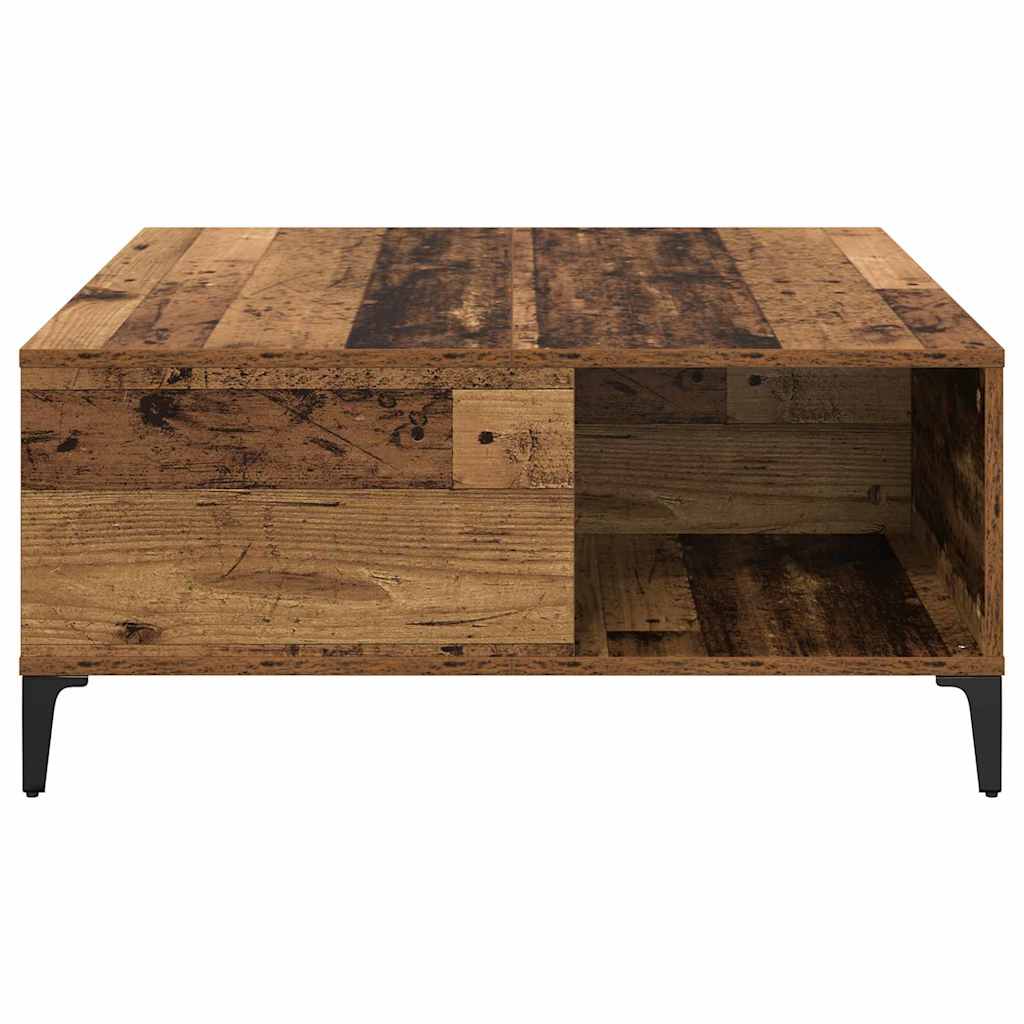 Salontafel Oud Hout 80 x 80 x 36,5 cm Bewerkt hout is nu te koop bij PeponiXL, paradijselijk wonen!