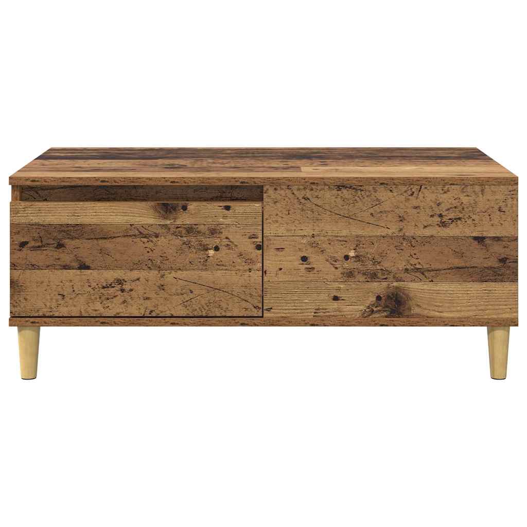 Salontafel met lade Oud Hout 90 x 50 x 35 cm Bewerkt hout is nu te koop bij PeponiXL, paradijselijk wonen!