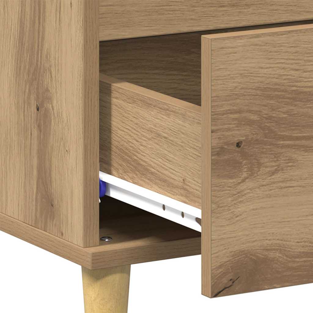 Salontafel met lade Artisan Eiken 90 x 50 x 35 cm Bewerkt hout is nu te koop bij PeponiXL, paradijselijk wonen!