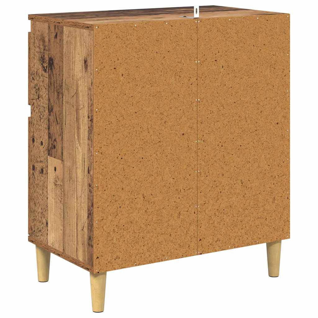 Dressoir met lade Oud Hout 60 x 35 x 70 cm Bewerkt hout is nu te koop bij PeponiXL, paradijselijk wonen!
