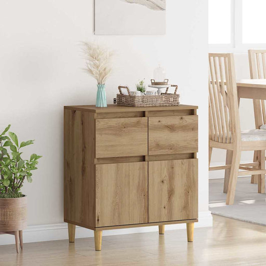 Dressoir met lade Artisan Eiken 60 x 35 x 70 cm Bewerkt hout is nu te koop bij PeponiXL, paradijselijk wonen!