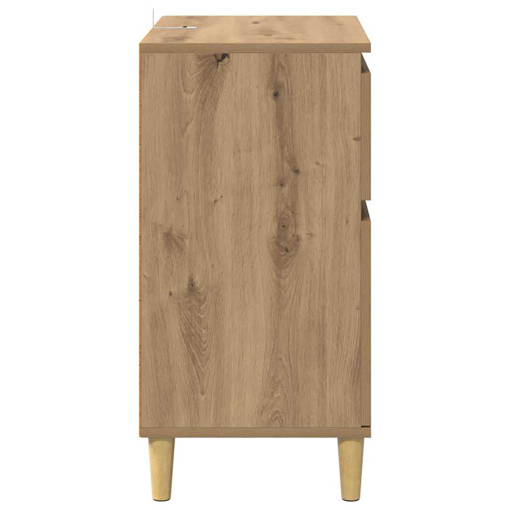 Dressoir met lade Artisan Eiken 60 x 35 x 70 cm Bewerkt hout is nu te koop bij PeponiXL, paradijselijk wonen!