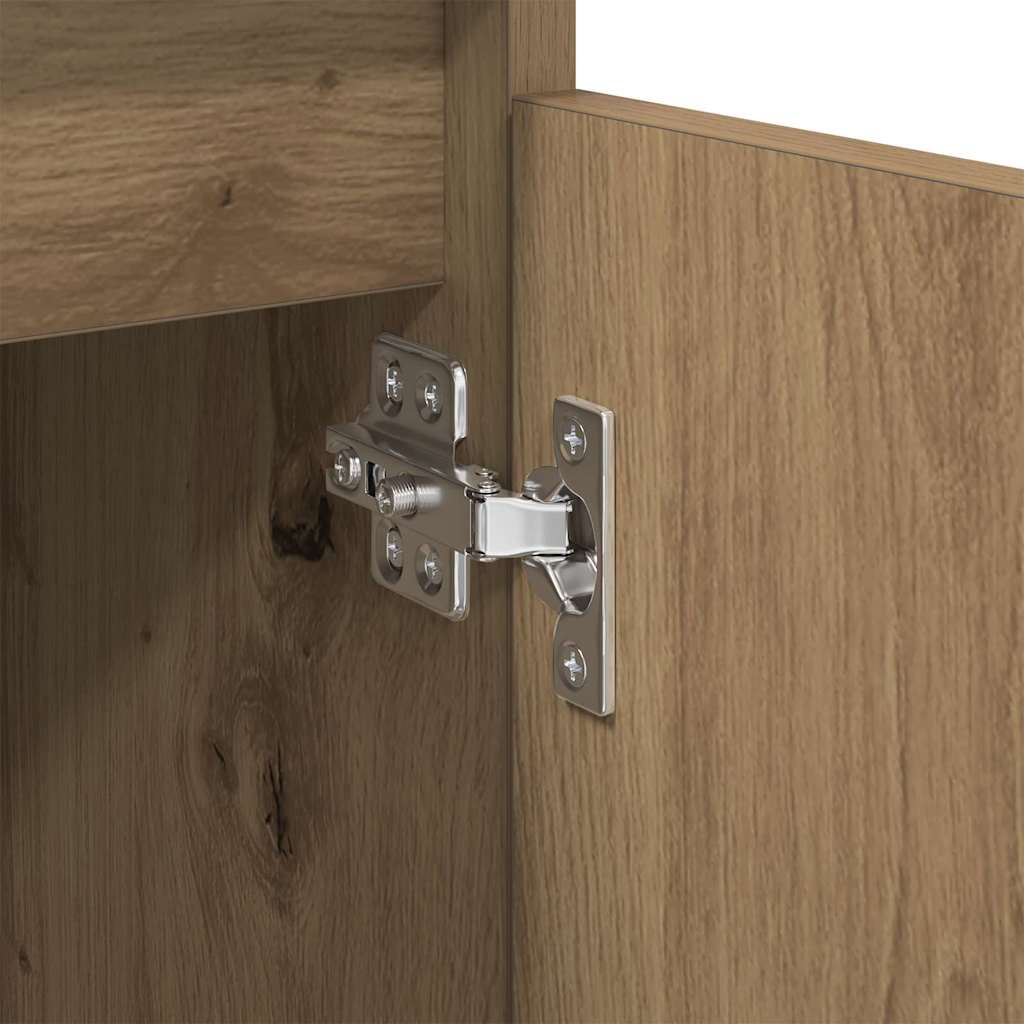 Dressoir Artisan Eiken 60 x 35 x 70 cm Gemonteerd hout en ijzer is nu te koop bij PeponiXL, paradijselijk wonen!