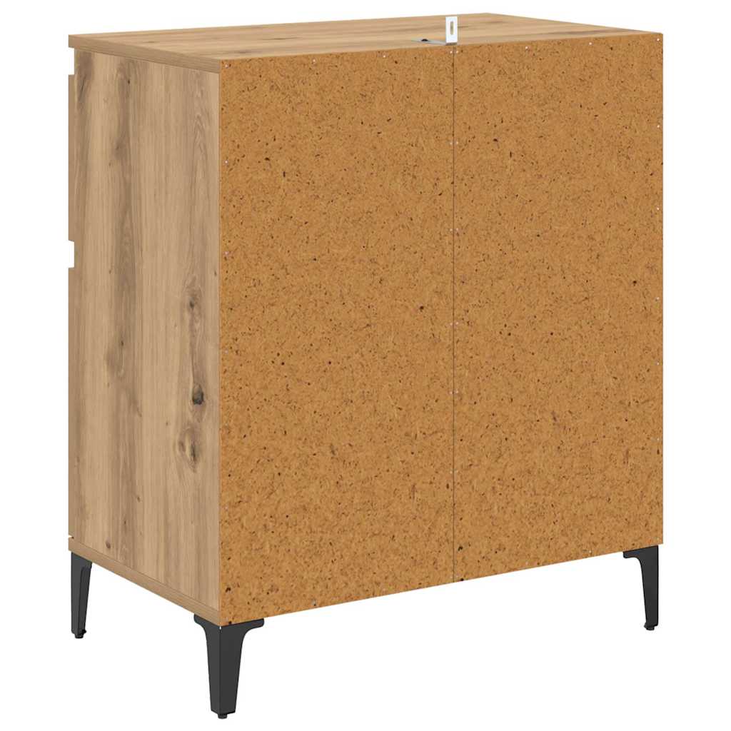 Dressoir Artisan Eiken 60 x 35 x 70 cm Gemonteerd hout en ijzer is nu te koop bij PeponiXL, paradijselijk wonen!