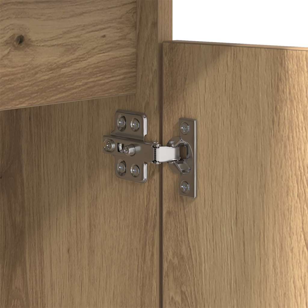 Nachtkastje 2 pcs Artisan Eiken 40 x 35 x 70 cm Bewerkt hout is nu te koop bij PeponiXL, paradijselijk wonen!