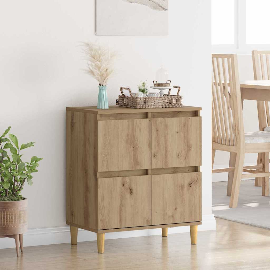 Dressoir Artisan Eiken 60 x 35 x 70 cm Bewerkt hout is nu te koop bij PeponiXL, paradijselijk wonen!