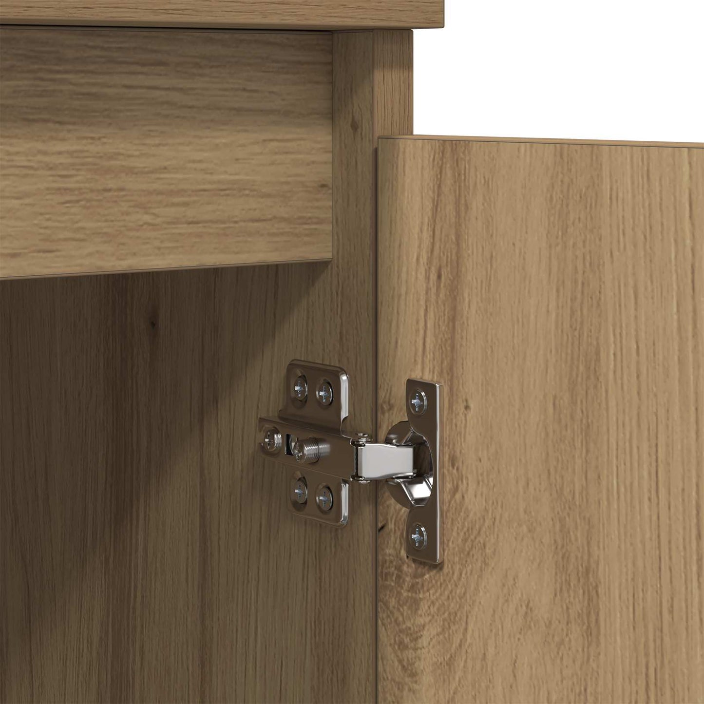 Dressoir Artisan Eiken 60 x 35 x 70 cm Gemonteerd hout en ijzer is nu te koop bij PeponiXL, paradijselijk wonen!