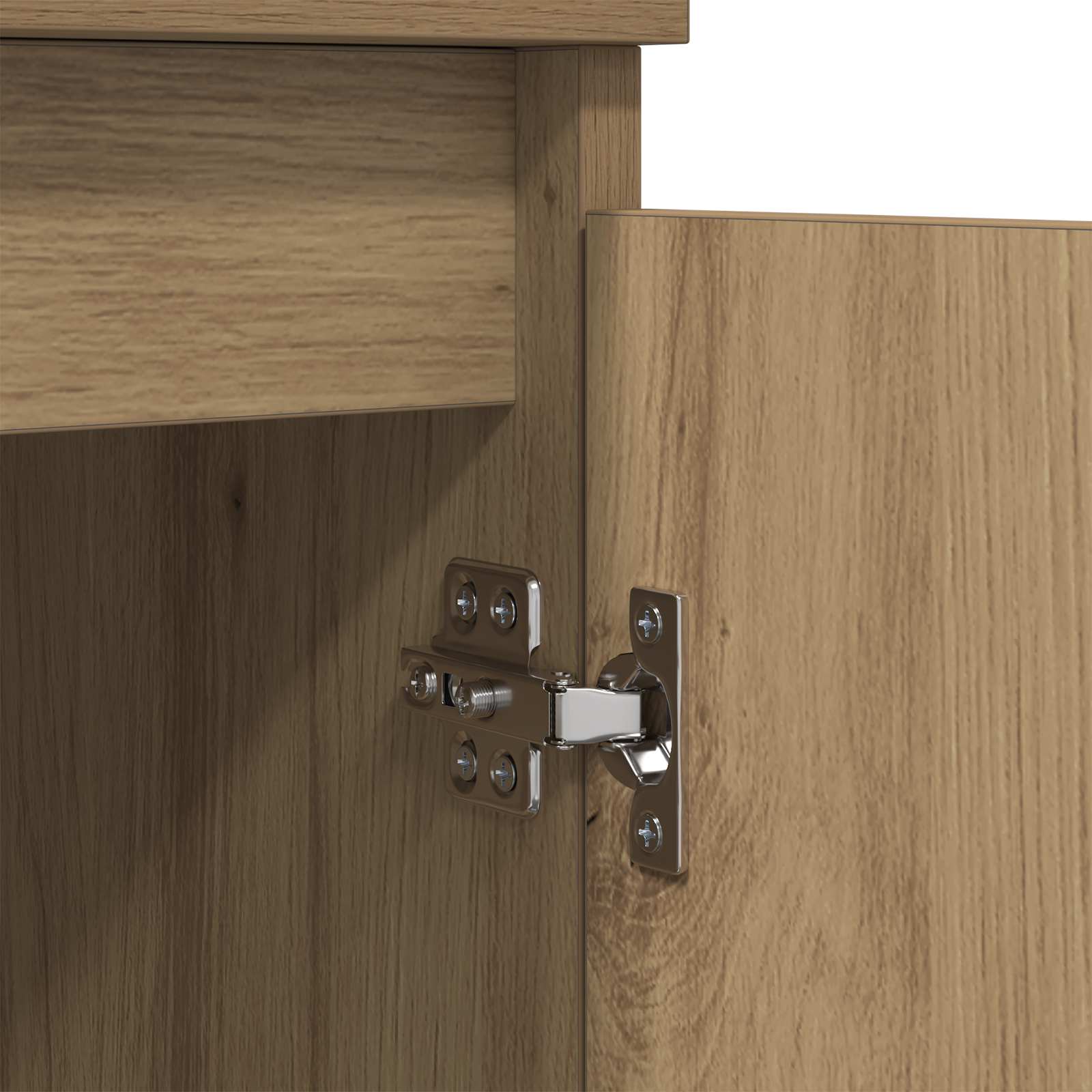 Dressoir Artisan Eiken 60 x 35 x 70 cm Gemonteerd hout en ijzer is nu te koop bij PeponiXL, paradijselijk wonen!