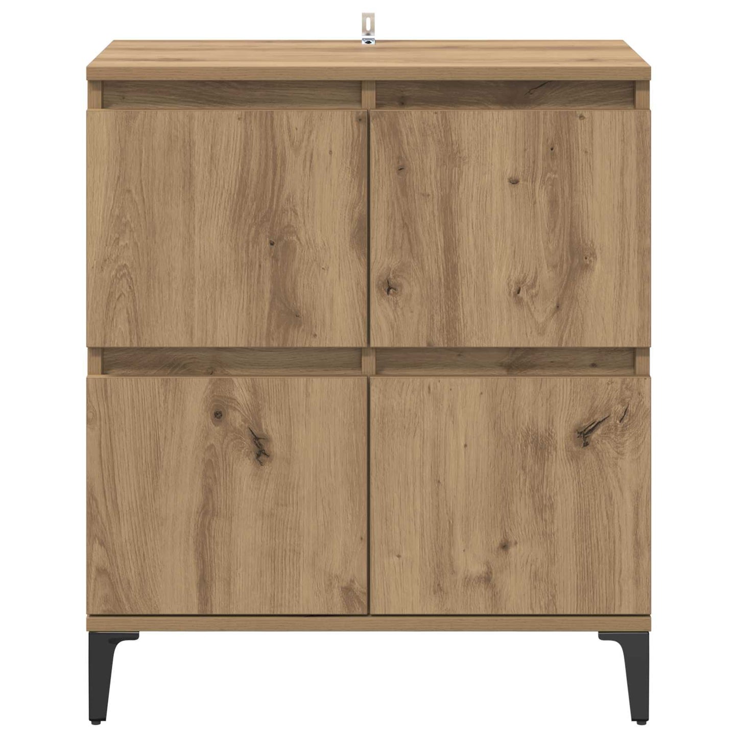 Dressoir Artisan Eiken 60 x 35 x 70 cm Gemonteerd hout en ijzer is nu te koop bij PeponiXL, paradijselijk wonen!