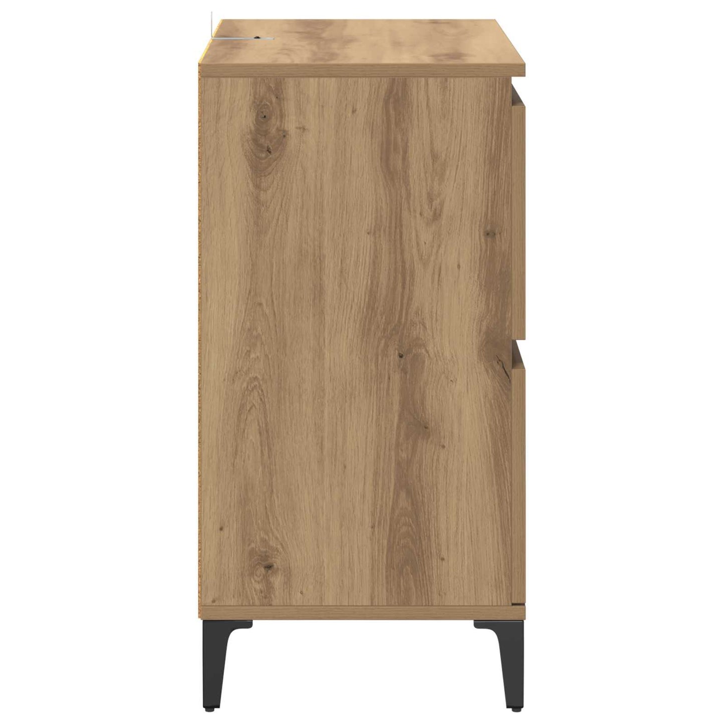 Dressoir Artisan Eiken 60 x 35 x 70 cm Gemonteerd hout en ijzer is nu te koop bij PeponiXL, paradijselijk wonen!