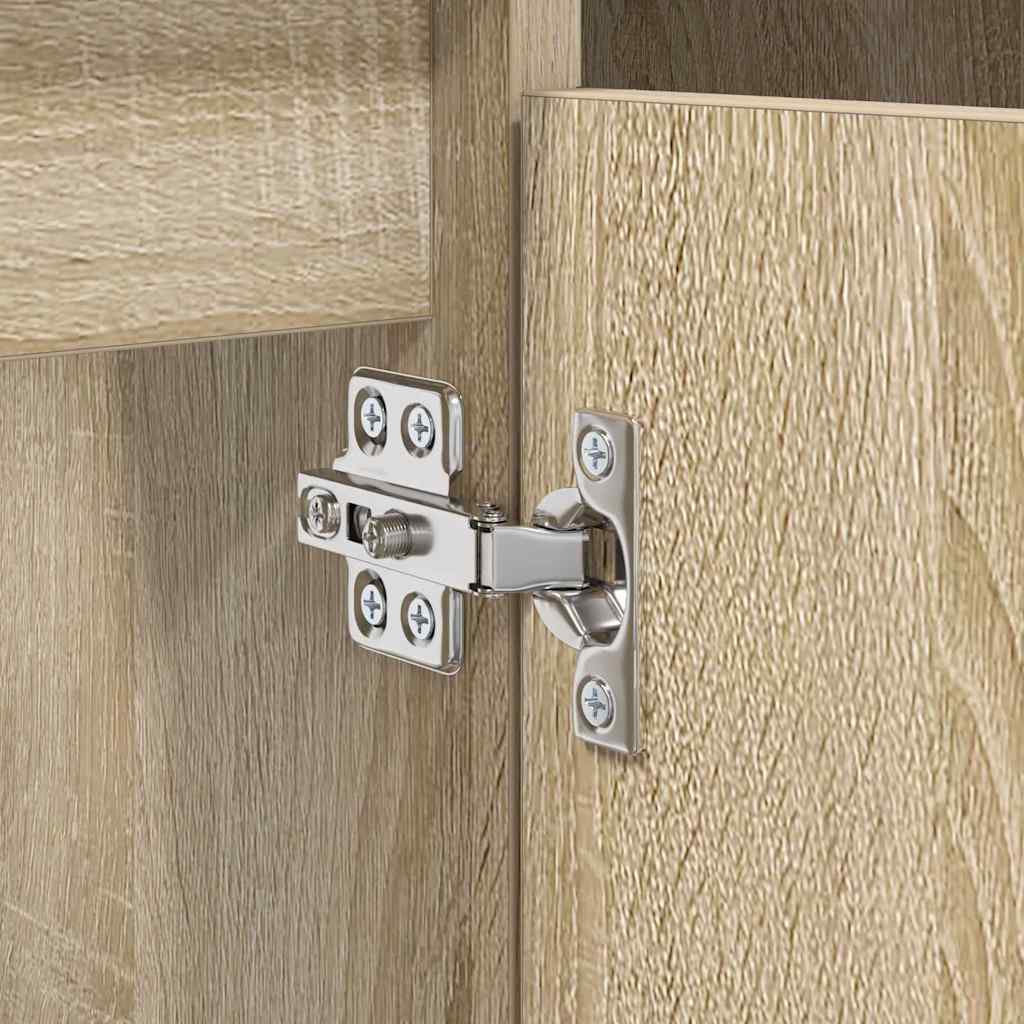 Wastafelkast met plank met opslag Sonoma Eiken 80 x 33 x 60 cm is nu te koop bij PeponiXL, paradijselijk wonen!